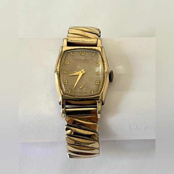 Vintage Gruen Veri-Thin Ladies Watch 10K RGP – Runs, Needs Service